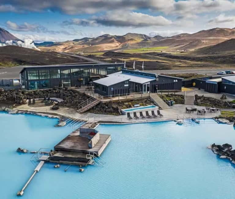 Akureyri Port: Myvatn Nature Baths & Godafoss Waterfall Tour - Akureyri Port Pickup: staying on your cruise clock