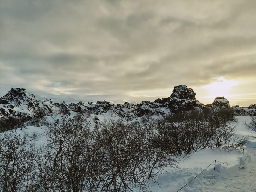 From Akureyri: Godafoss and Lake Myvatn - Dimmuborgir Lava Formations: Troll Tales and a Guided Walk Among Rocks