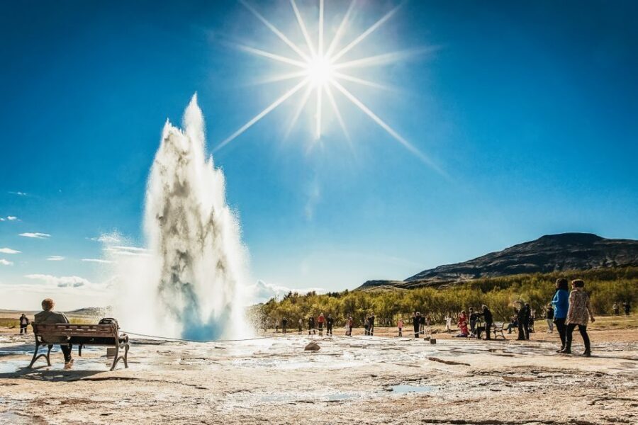 From Reykjavik: Golden Circle, Kerid, & Secret Lagoon Tour - Gullfoss waterfall: expect spray and plan your photos