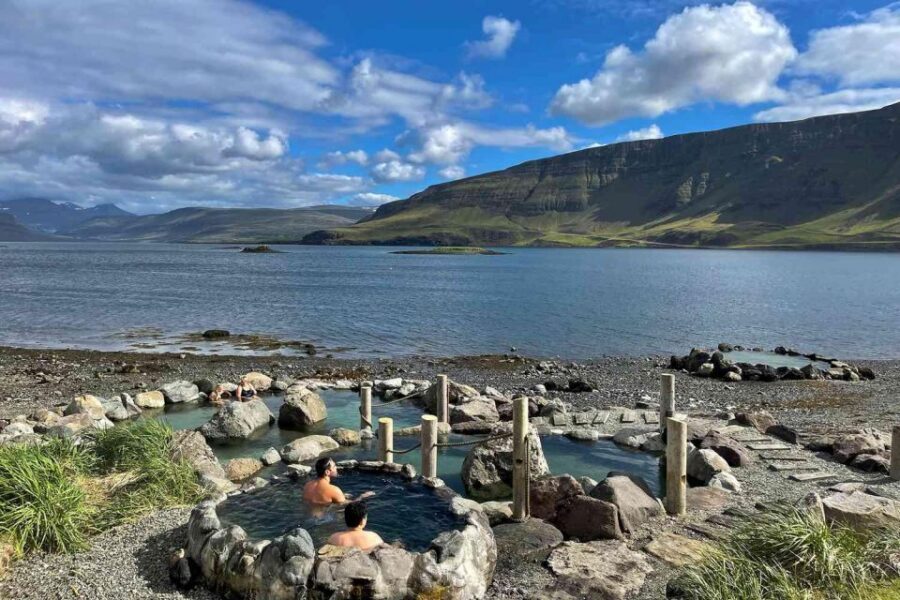 From Reykjavik: Hvammsvík Hot Spring with Transportation - Pools, temperatures, and the ocean-edge experience