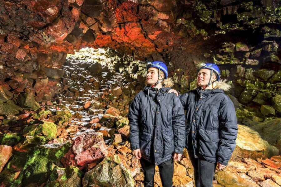 From Reykjavik: Raufarhólshellir Lava Tunnel by Bus - Getting set up at BSI Bus Terminal and inside the cave