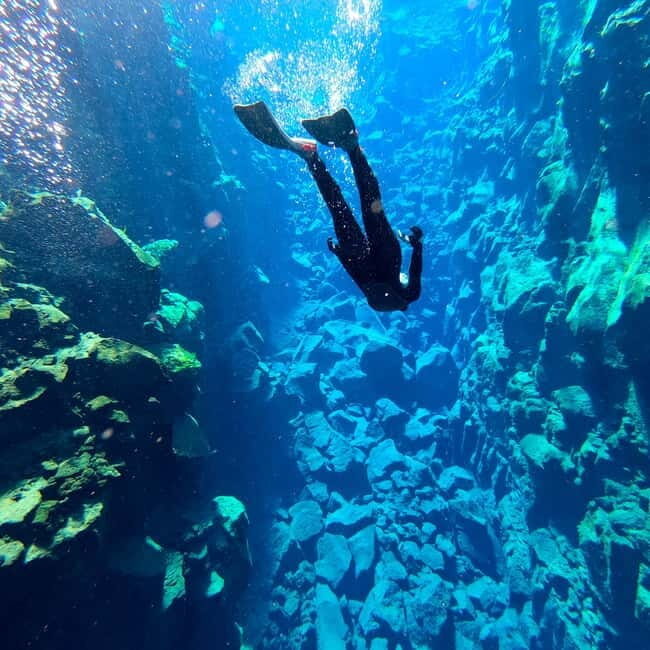 From Reykjavik: Silfra Snorkeling with Free Photos - Walking Into the Silfra Fissure: What the “Real Blue Lagoon” Moment Feels Like