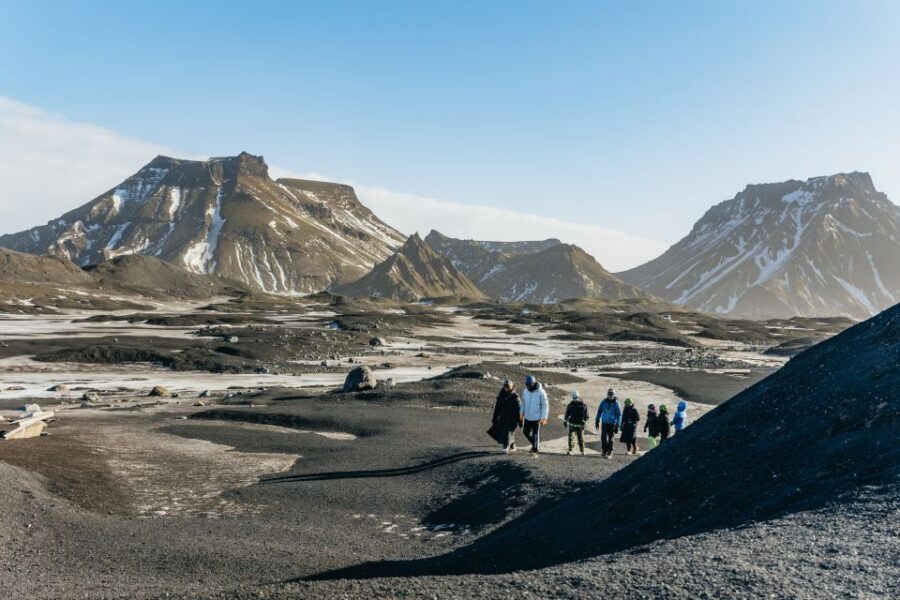 From Vik: Katla Ice Cave and Super Jeep Tour - The walk to the cave: steady steps, changing snow, and real effort