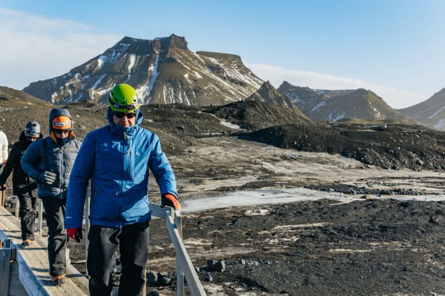 From Vik: Katla Ice Cave and Super Jeep Tour - Entering the Katla Ice Cave: the light show plus the geology story