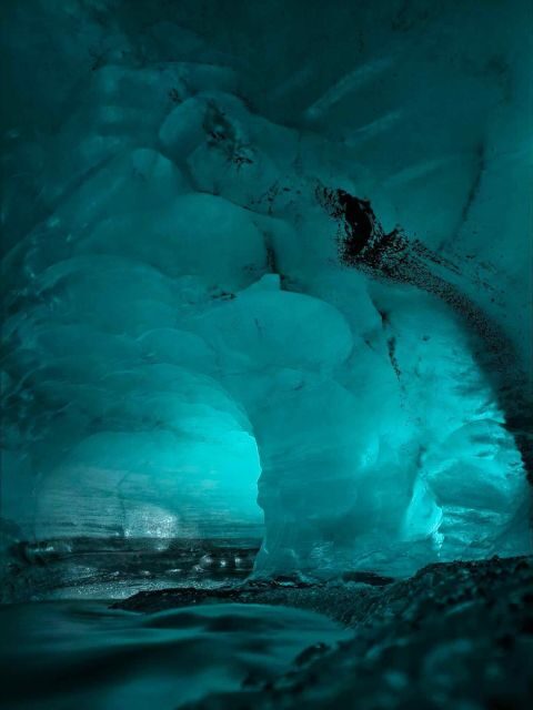 From Vik: Myrdalsjokull glacier and Katla Ice Cave Tour - Inside the Katla (Kötlujökull) Ice Cave: Blue Ice and Volcanic Layers