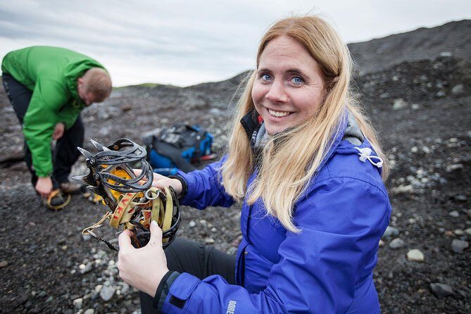 Glacier Adventure From Skaftafell - Small Group Tour - The gear moment: crampons, ice axes, and the first test step