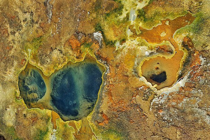 Helicopter Flight Over Geothermal Landscapes from Reykjavik - Remote access: why a helicopter beats a car here