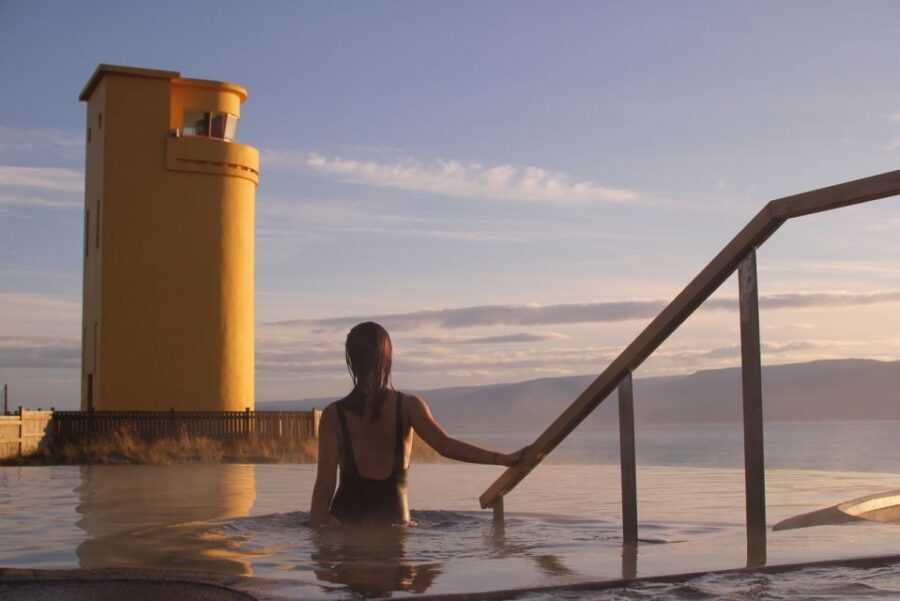 Husavik: GeoSea Geothermal Baths Entrance Ticket - Steam room: the easy way to switch gears