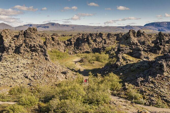 Lake Myvatn, Hot-Springs & Godafoss Waterfall Tour from Akureyri - Dimmuborgir: walking pathways through ancient lava formations