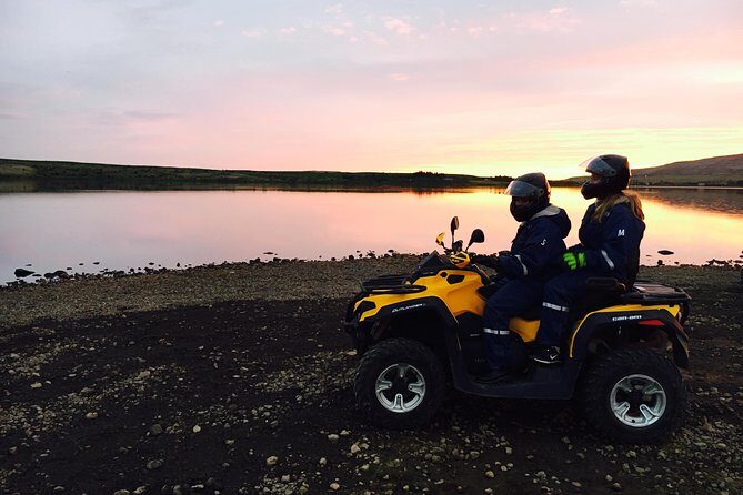 Midnight Sun ATV Adventure from Reykjavik - Terrain: asphalt cruising, gravel grit, and river splashes
