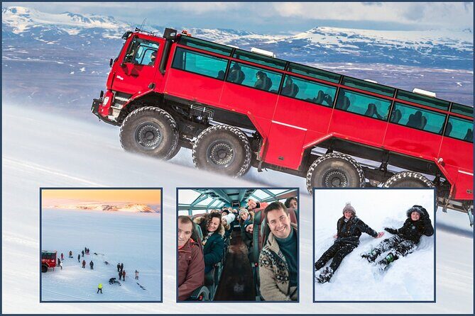Red Glacier Monster Truck on Langjokull Glacier from Gulfoss - Gullfoss Falls timing: the stop that makes your day easy (or confusing)