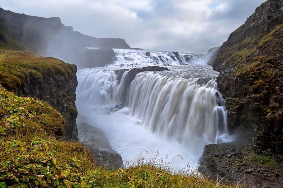 Reykjavik: Golden Circle Day Tour with optional Blue Lagoon - Gullfoss Waterfall: The 32-Meter Roar in Two Levels
