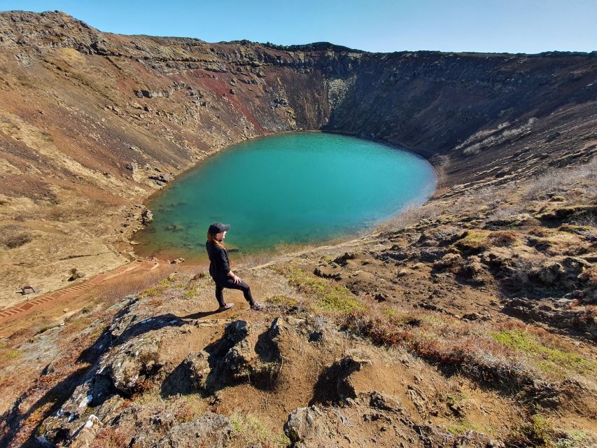 Reykjavik: Golden Circle, Kerid Crater, & Blue Lagoon Tour - Gullfoss waterfall and Kerið crater: two very different kinds of power