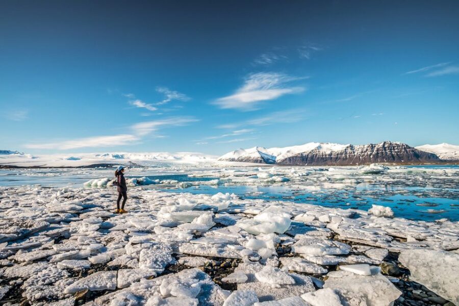 Reykjavik: Jokulsarlon Glacier Lagoon Full-Day Guided Trip - Vik and the south-coast rhythm: dinner, possible Eyjafjallajökull views, and perspective