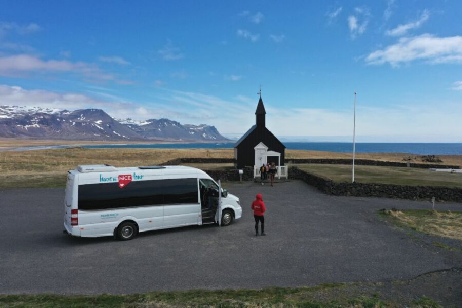 Reykjavik: Small-Group Snæfellsnes Day Trip - Ingjaldshólskirkja red church and the Columbus story