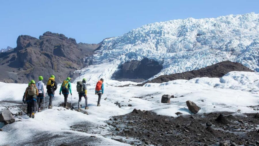 Skaftafell National Park: Falljokull Glacier Easy Hike - Meeting at Troll Expeditions and getting kitted up