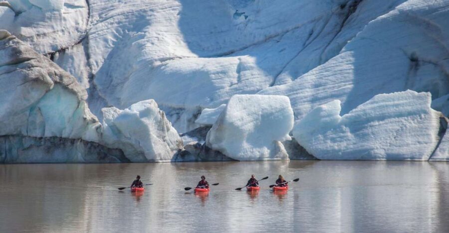 Sólheimajökull: Guided Kayaking Tour on the Glacier Lagoon - Gear up at Sólheimajökull Base Camp: dry suits and cold reality