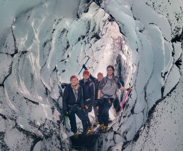 Vik: Guided Glacier Hike on Sólheimajökull - The Route on Ice: Lagoon to Snowy Surface, With Stops for Crevasses and Caves