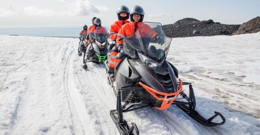 Vik: Mýrdalsjökull Snowmobile Adventure - The Modified Glacier Truck Climb to the Edge of the Ice Cap