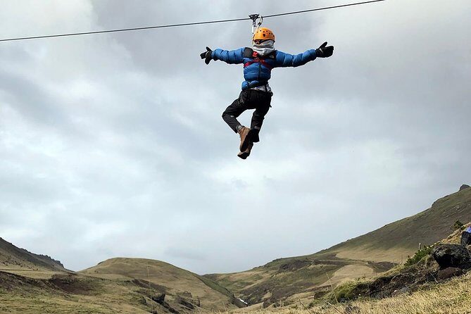 Zipline and Hiking Adventure Tour in Vík - The Leap of Faith Across the Stream